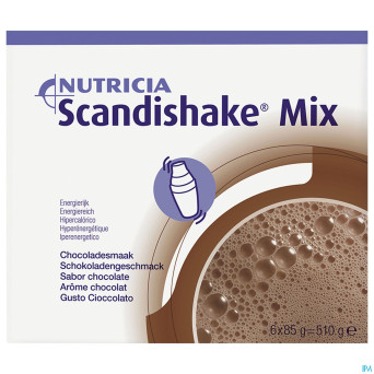 Scandishake mix chocolat nf sach 6x85g