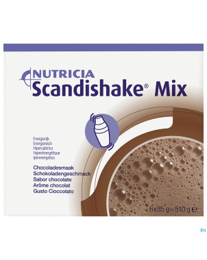 Scandishake mix chocolat nf sach 6x85g