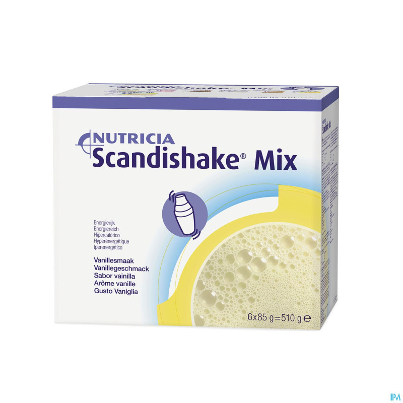Scandishake mix vanille  sach 6x85g
