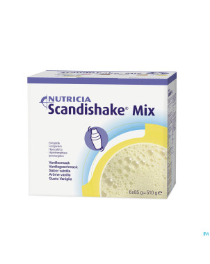 Scandishake mix vanille  sach 6x85g