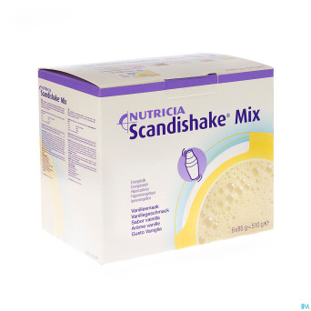 Scandishake mix vanille  sach 6x85g