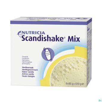 Scandishake mix vanille  sach 6x85g