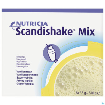 Scandishake mix vanille  sach 6x85g