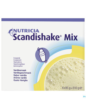 Scandishake mix vanille  sach 6x85g