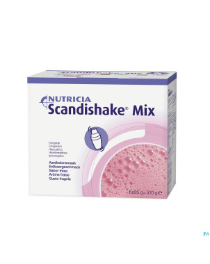 Scandishake mix fraise nf   sach 6x85g