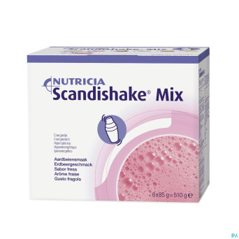 Scandishake mix fraise nf   sach 6x85g