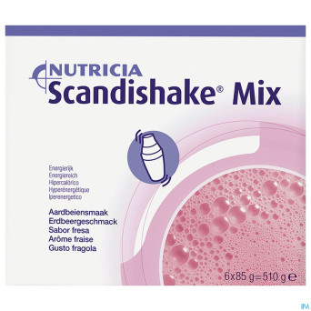 Scandishake mix fraise nf   sach 6x85g