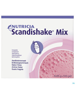 Scandishake mix fraise nf   sach 6x85g