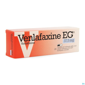Venlafaxine eg 37,5 mg caps liberation prolonge 28