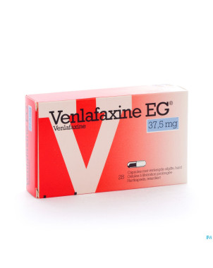 Venlafaxine eg 37,5 mg caps liberation prolonge 28