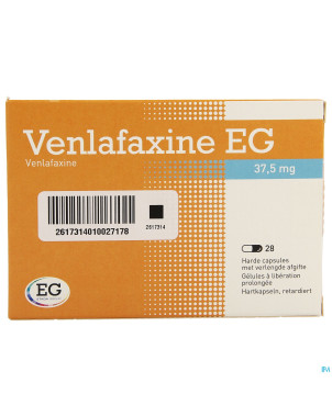 Venlafaxine eg 37,5 mg caps liberation prolonge 28