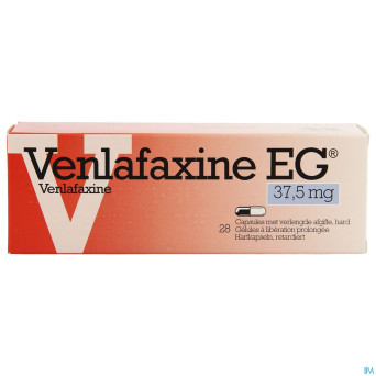 Venlafaxine eg 37,5 mg caps liberation prolonge 28