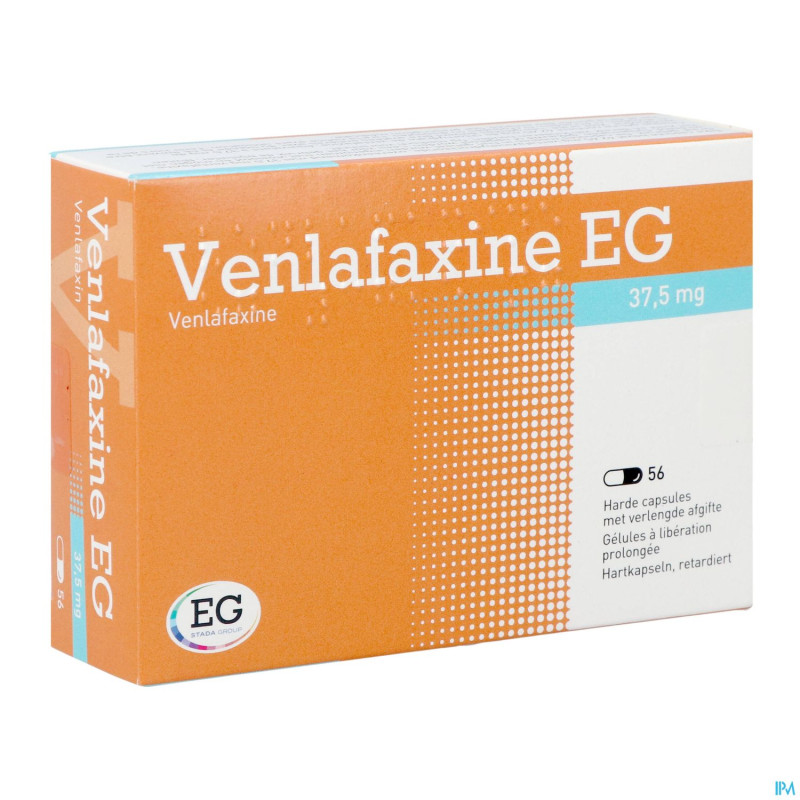 Venlafaxine eg 37,5 mg caps liberation prolonge 56