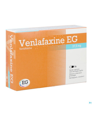Venlafaxine eg 37,5 mg caps liberation prolonge 56