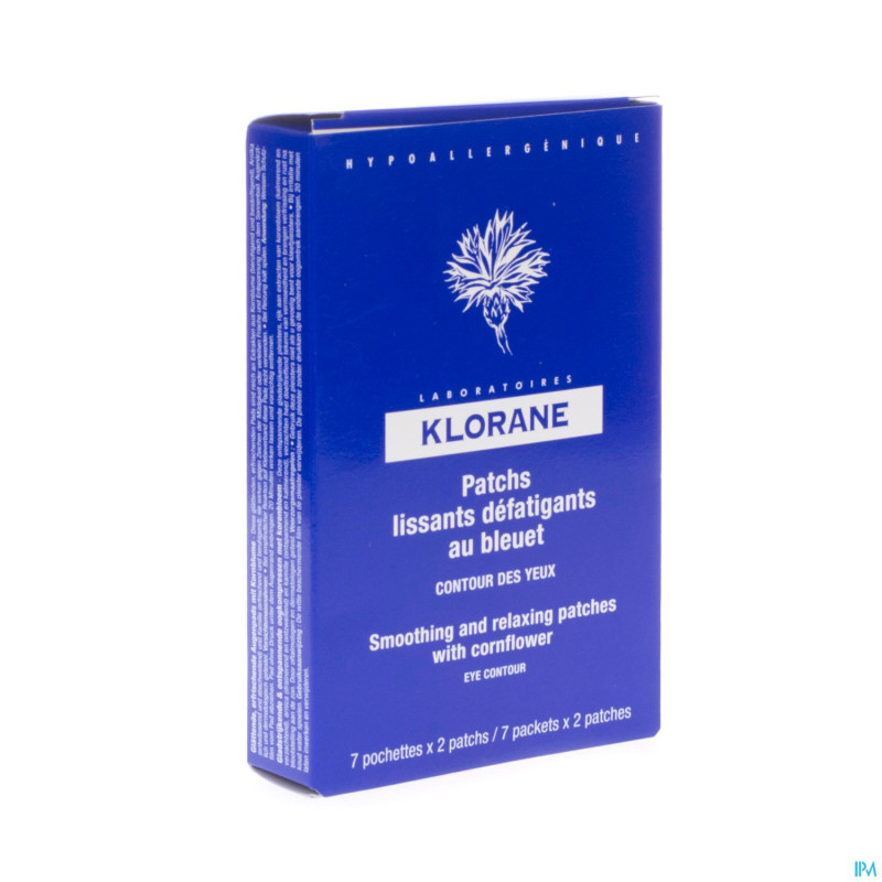 Klorane patch lissant defat. bleuet 7x2 + lot 25ml