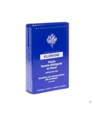 Klorane patch lissant defat. bleuet 7x2 + lot 25ml