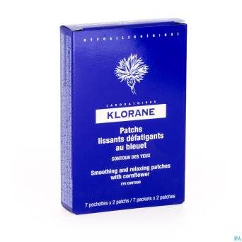 Klorane patch lissant defat. bleuet 7x2 + lot 25ml