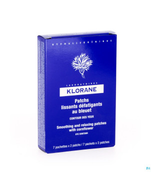 Klorane patch lissant defat. bleuet 7x2 + lot 25ml