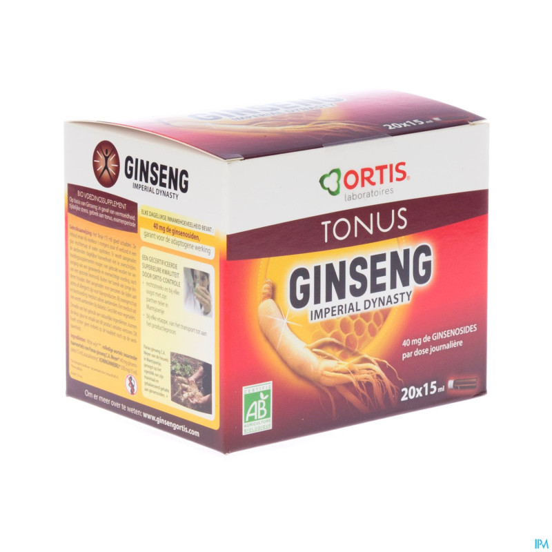 Ortis ginseng dynasty imperial bio   20x15ml