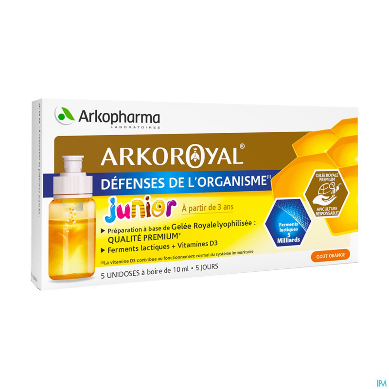 Arkoroyal probiot. enf ruche royale doses 5x7,5ml