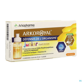 Arkoroyal probiot. enf ruche royale doses 5x7,5ml