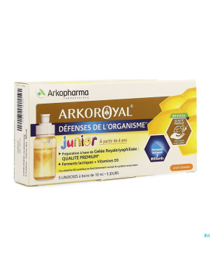 Arkoroyal probiot. enf ruche royale doses 5x7,5ml