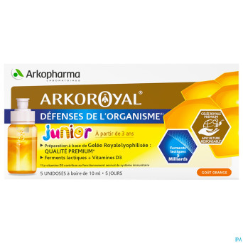 Arkoroyal probiot. enf ruche royale doses 5x7,5ml