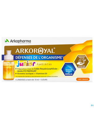 Arkoroyal probiot. enf ruche royale doses 5x7,5ml