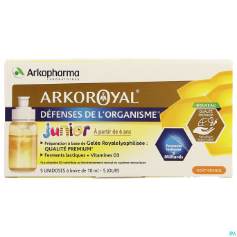 Arkoroyal probiot. enf ruche royale doses 5x7,5ml