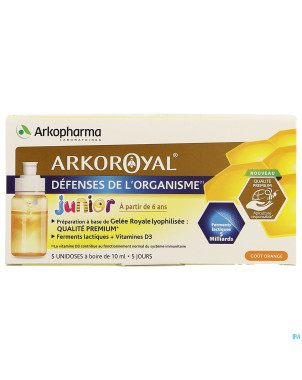 Arkoroyal probiot. enf ruche royale doses 5x7,5ml