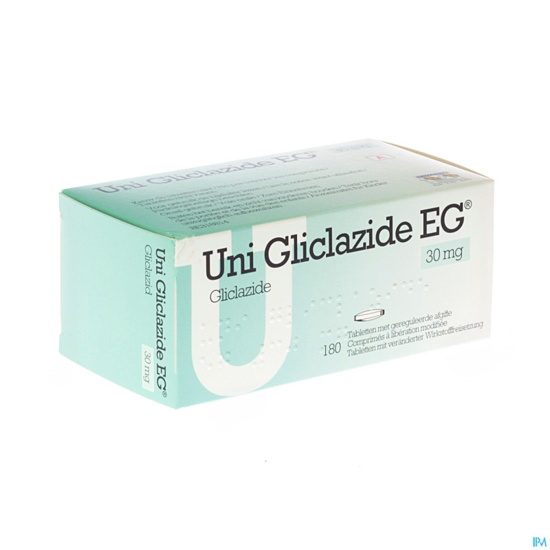 Uni gliclazide eg 30mg comp 180x30mg