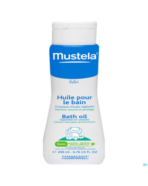 Mustela bb huile pour le bain 200ml