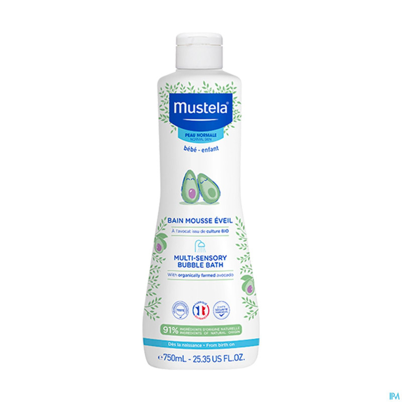 Mustela pn bain mousse eveil  fl 750ml