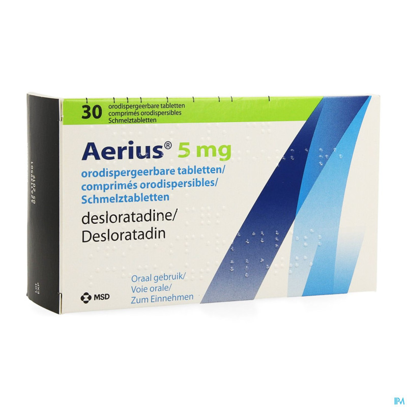 Aerius 5 mg comp orodispersibles 30 x 5 mg