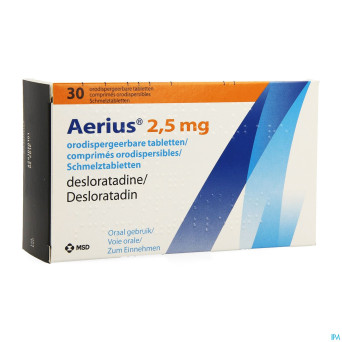 Aerius 2,5 mg comp orodispersibles 30 x 2,5 mg