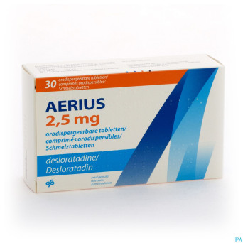 Aerius 2,5 mg comp orodispersibles 30 x 2,5 mg