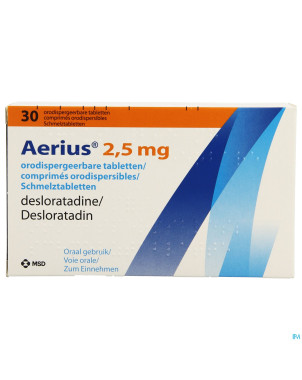 Aerius 2,5 mg comp orodispersibles 30 x 2,5 mg