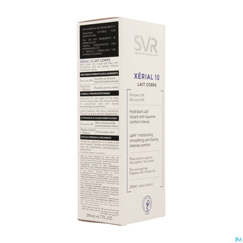 Xerial 10 lait corps nf  tube 200ml