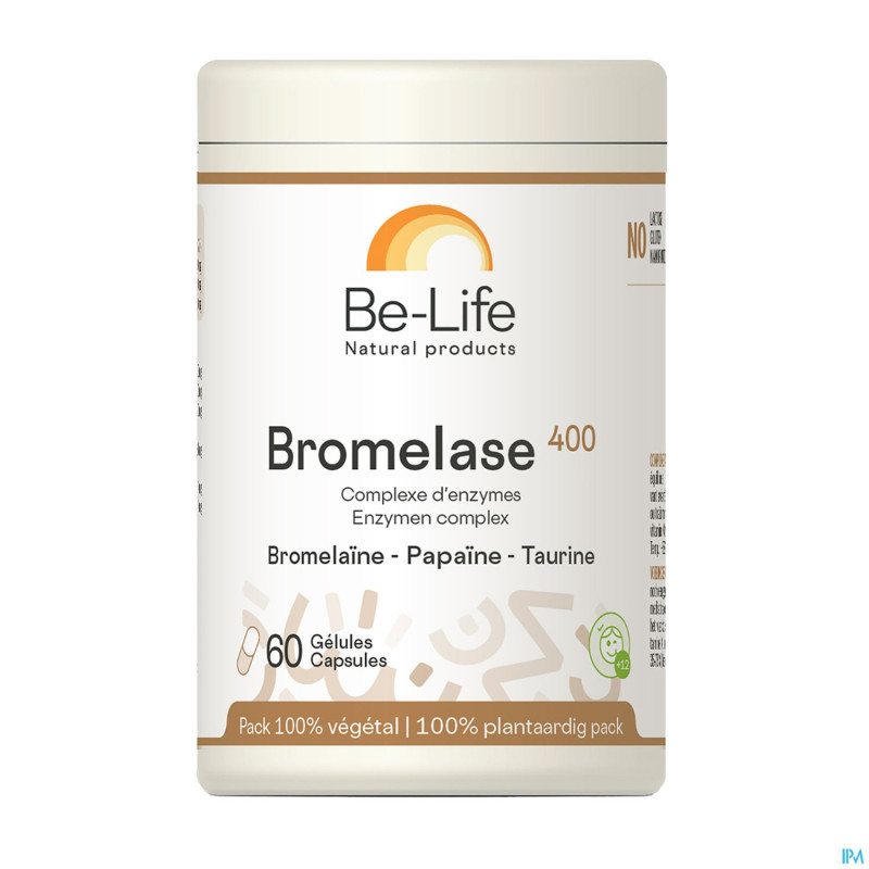 Bromelase 400 enzymes be life nf    pot gel  60