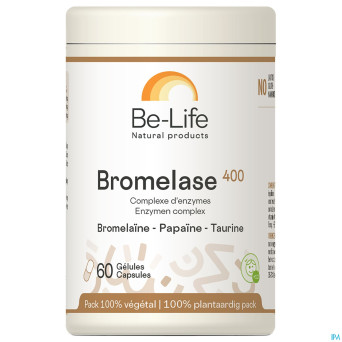 Bromelase 400 enzymes be life nf    pot gel  60