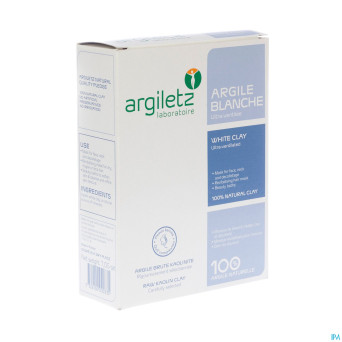 Argiletz masque eclair.bio argile blanche tb 100ml