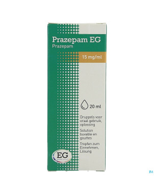 Prazepam eg sol buv gutt 20 ml 15 mg/ml