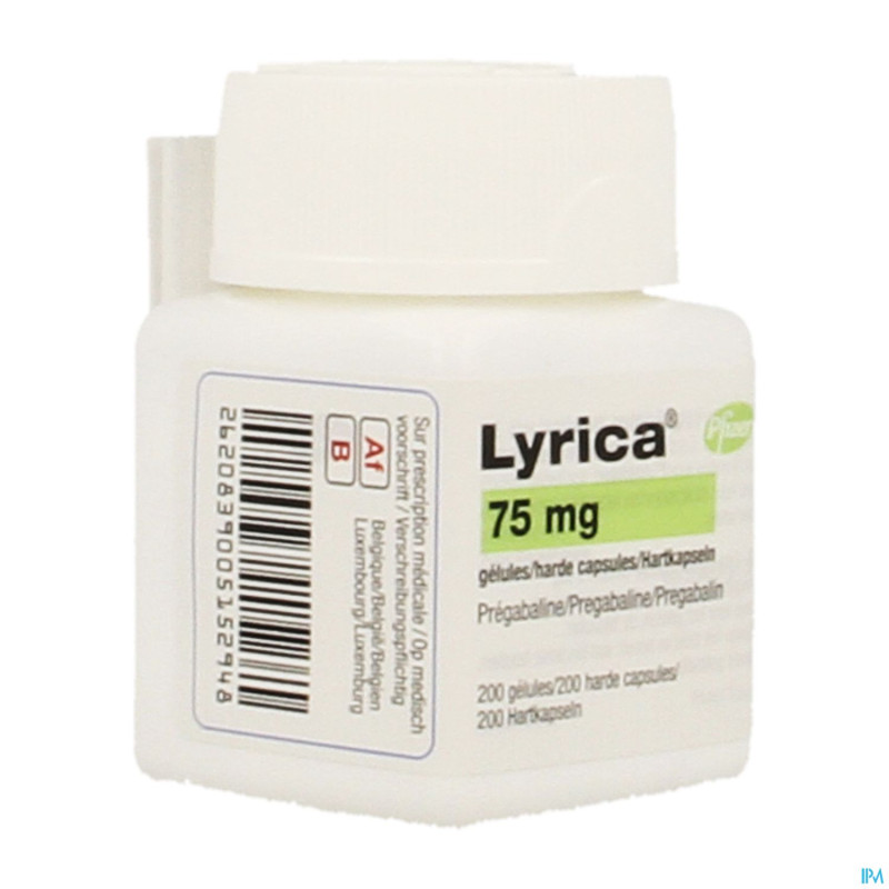 Lyrica  75mg caps durs 200 x  75mg