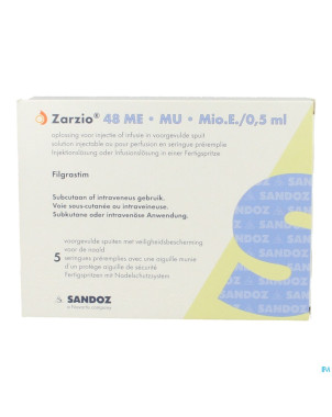 Zarzio sandoz 48me/0,5ml sol inj/inf 5 ser prerem