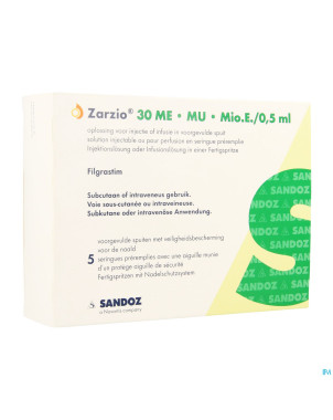 Zarzio sandoz 30me/0,5ml sol inj/inf 5 ser prerem