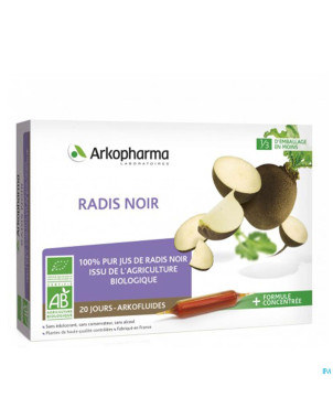 Arkofluide radis noir   amp 20x15ml