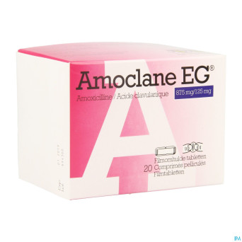 Amoclane eg 875mg/125mg comp pell 20