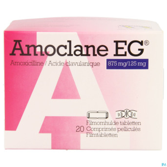 Amoclane eg 875mg/125mg comp pell 20