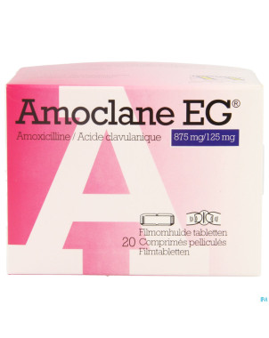 Amoclane eg 875mg/125mg comp pell 20