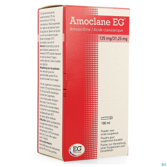 Amoclane eg 125mg/31,25mg/5ml susp.buvable  100ml
